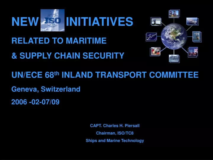 new iso initiatives related to maritime supply