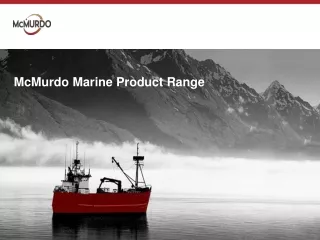 McMurdo Marine Product Range