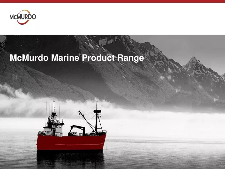 mcmurdo marine product range