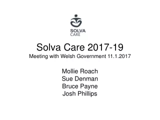 Solva Care 2017-19 Meeting with Welsh Government 11.1.2017