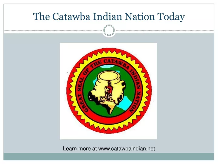 the catawba indian nation today