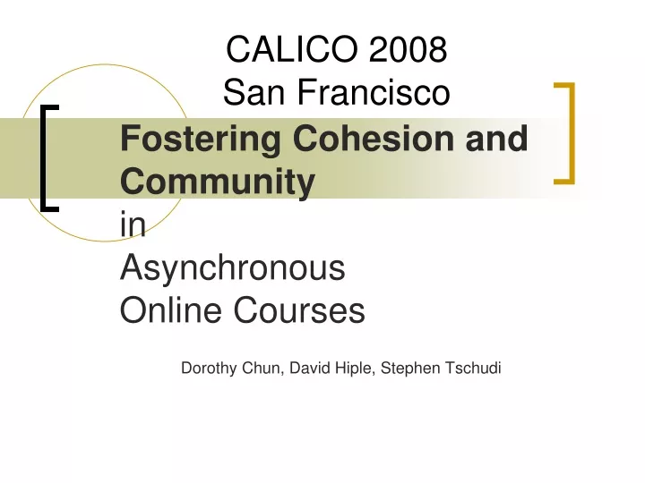 calico 2008 san francisco