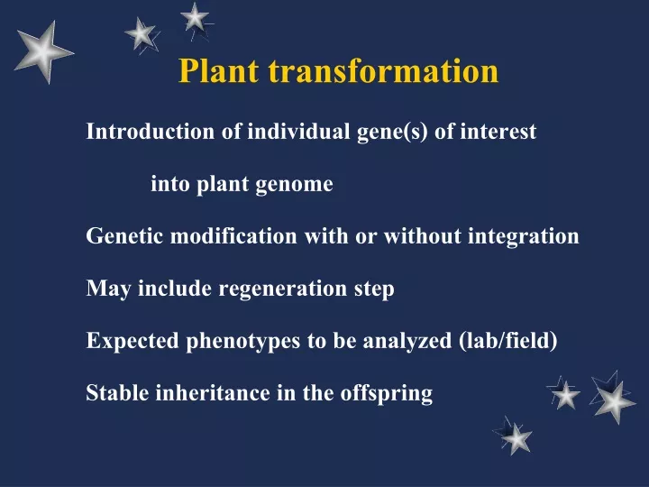 plant transformation