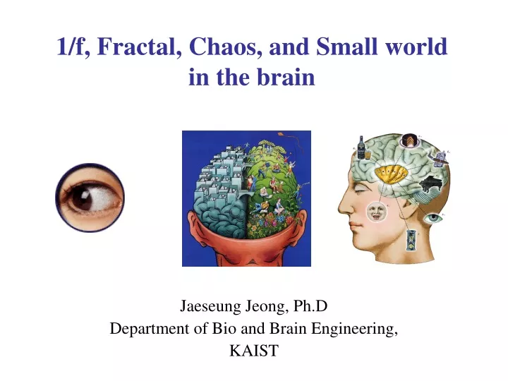 1 f fractal chaos and small world in the brain