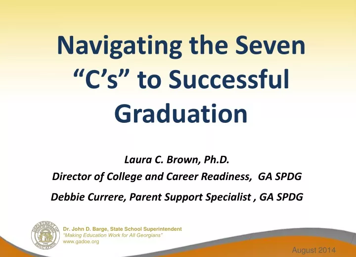 navigating the seven c s to successful graduation