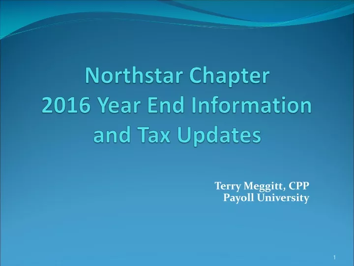 northstar chapter 2016 year end information and tax updates