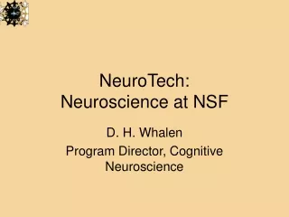 NeuroTech: Neuroscience at NSF