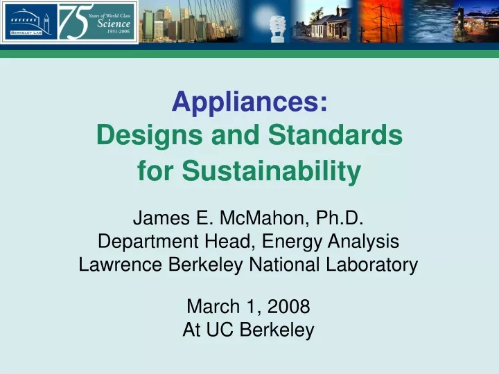 appliances designs and standards for sustainability