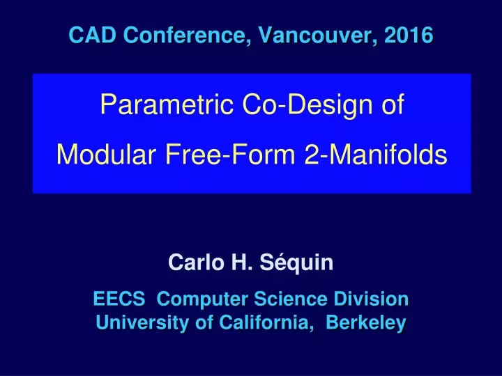 cad conference vancouver 2016