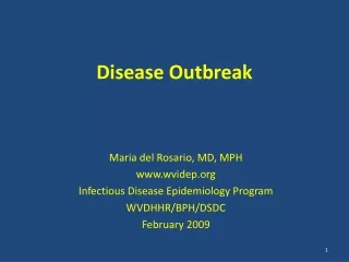 Disease Outbreak