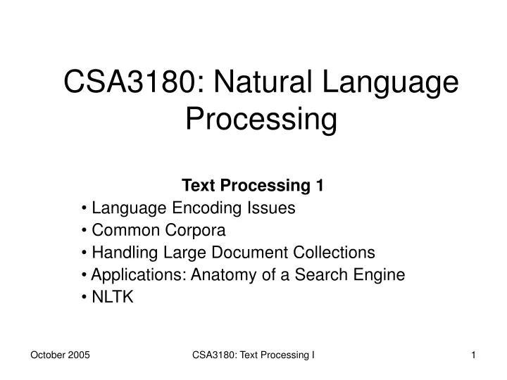 csa3180 natural language processing