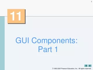 GUI Components: Part 1