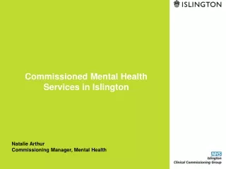 Commissioned Mental Health Services in Islington