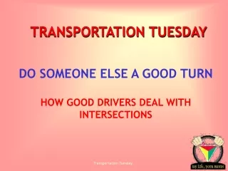 TRANSPORTATION TUESDAY