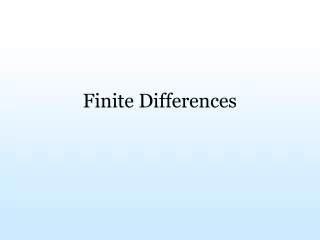 Finite Differences