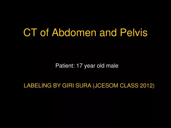 ct of abdomen and pelvis