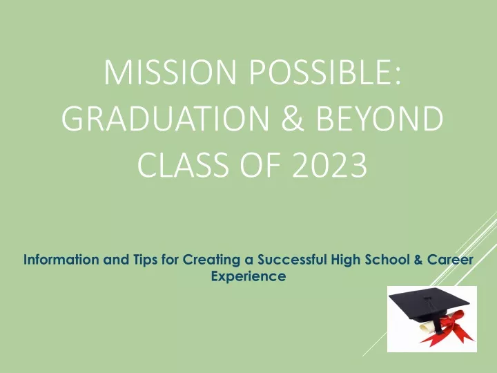 mission possible graduation beyond class of 2023
