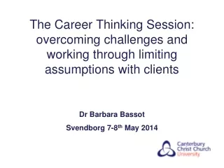 Dr Barbara Bassot Svendborg 7-8 th  May 2014