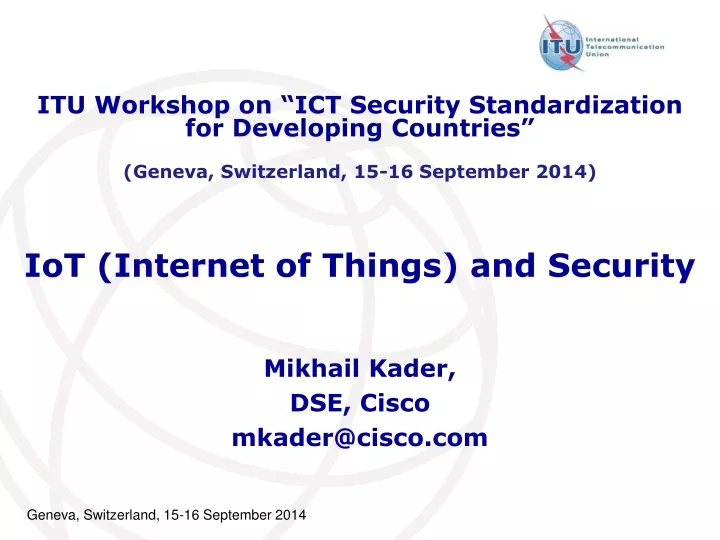 iot internet of things and security