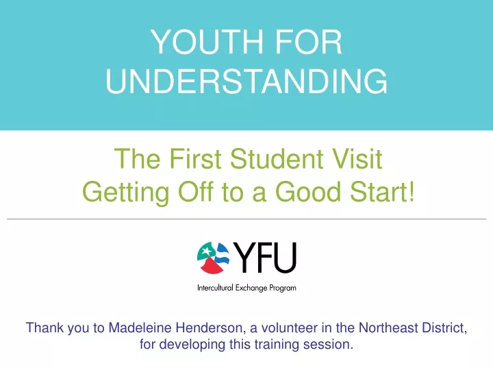 youth for understanding