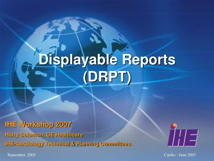 displayable reports drpt