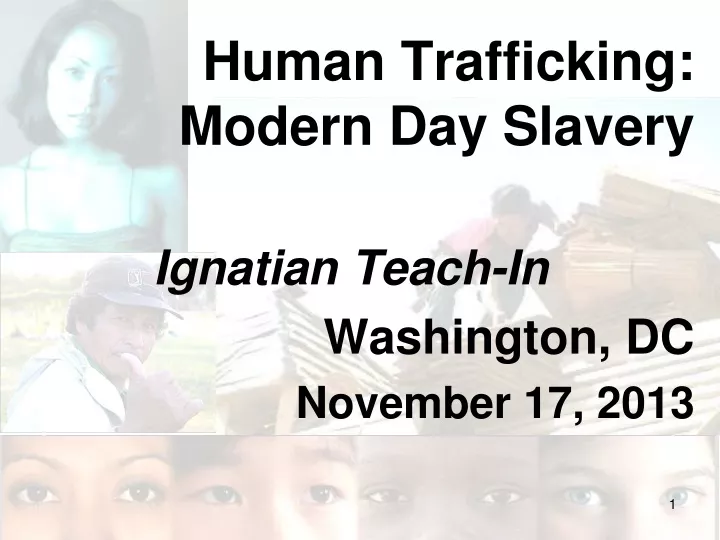 human trafficking modern day slavery ignatian
