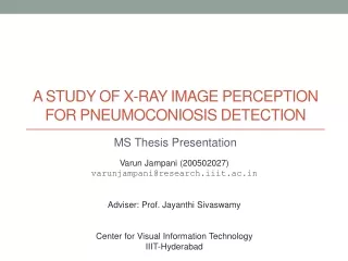 A study of x-ray image perception for pneumoconiosis detection