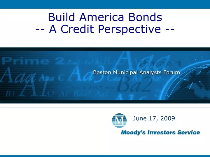 build america bonds a credit perspective