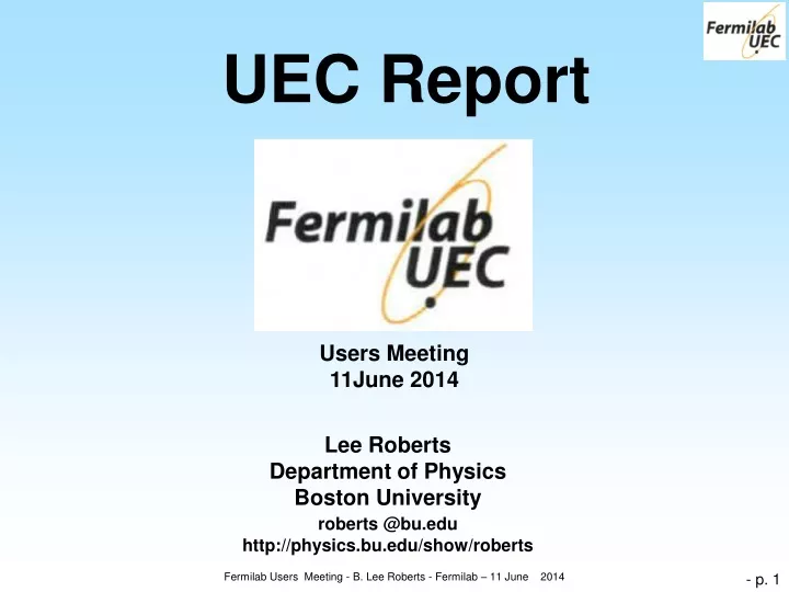 uec report