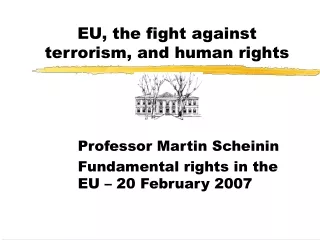 EU, the fight against terrorism, and human rights