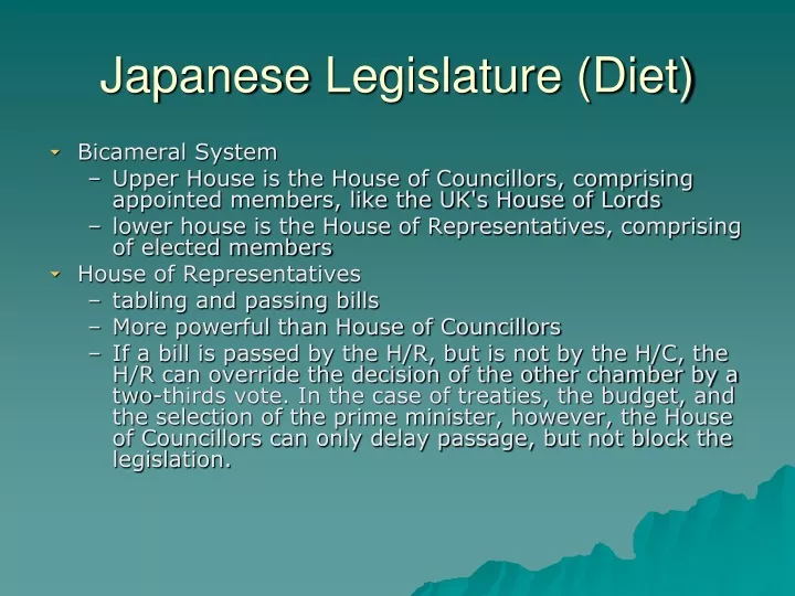 japanese legislature diet