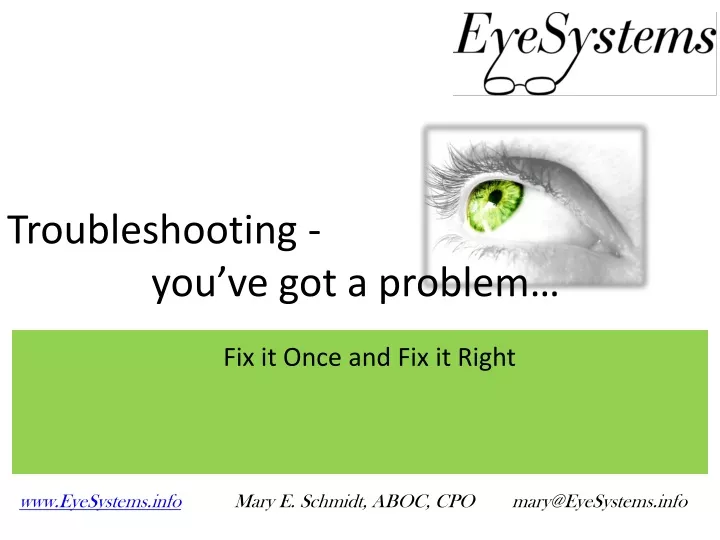 troubleshooting you ve got a problem
