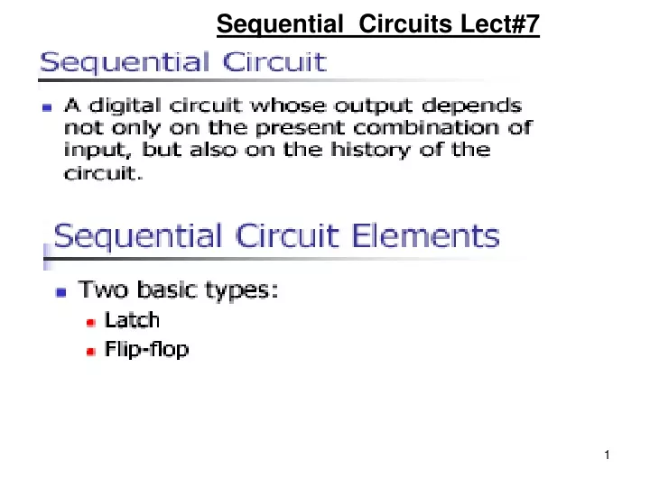 sequential circuits lect 7