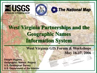 Dwight Hughes Geographic Names  Project U.S. Geological Survey U.S. Department of the Interior