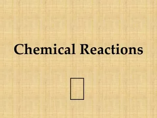 Chemical Reactions