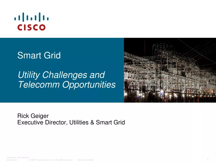 smart grid utility challenges and telecomm opportunities