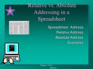 Relative vs. Absolute Addressing in a Spreadsheet