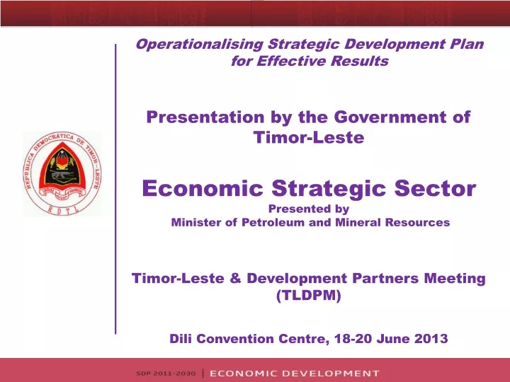 operationalising strategic development plan