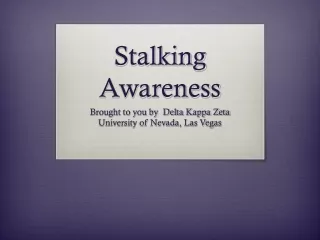 Stalking Awareness