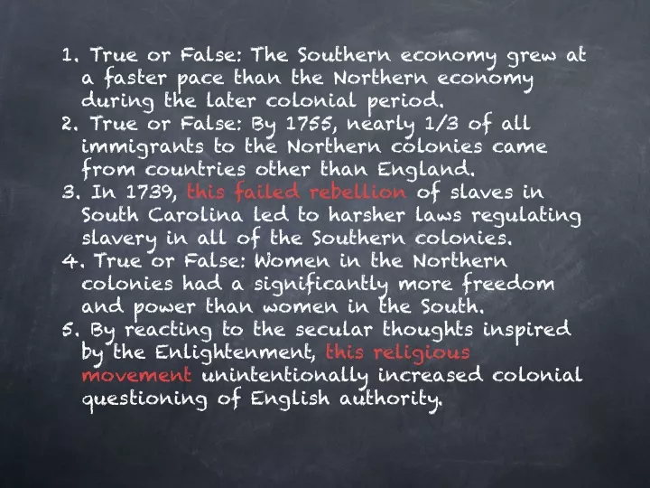 true or false the southern economy grew