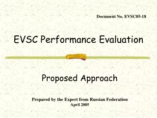 EVSC Performance Evaluation
