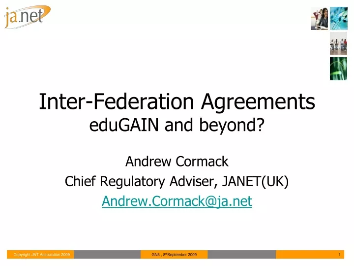 inter federation agreements edugain and beyond