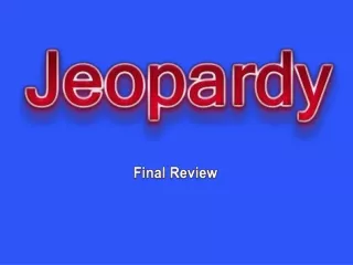 Final Review