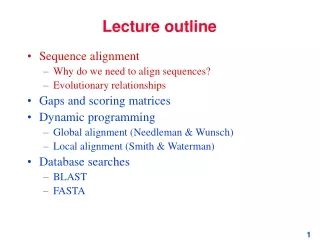 Lecture outline