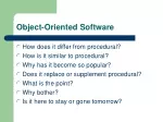 Object-Oriented Software Development - slide 1