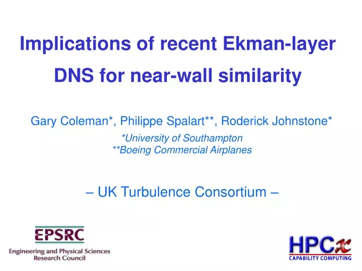 implications of recent ekman layer dns for near wall similarity