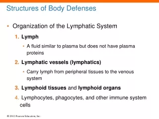 Structures of Body Defenses