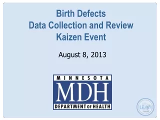 Birth Defects  Data Collection and Review  Kaizen Event