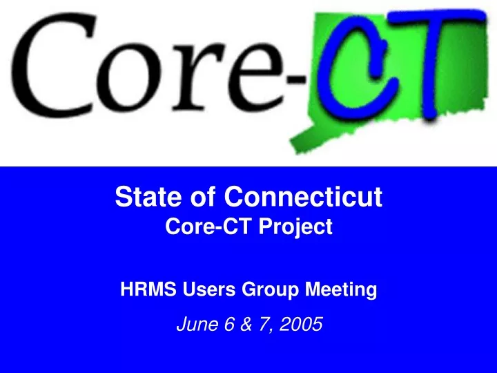 state of connecticut core ct project hrms users