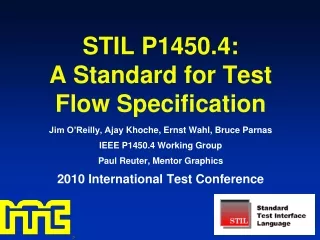 STIL P1450.4: A Standard for Test Flow Specification